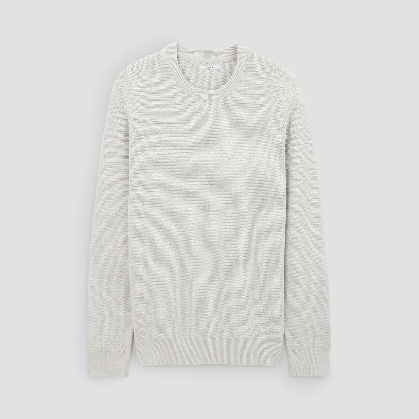 Discount Trui met ronde hals, textuurstof Trui