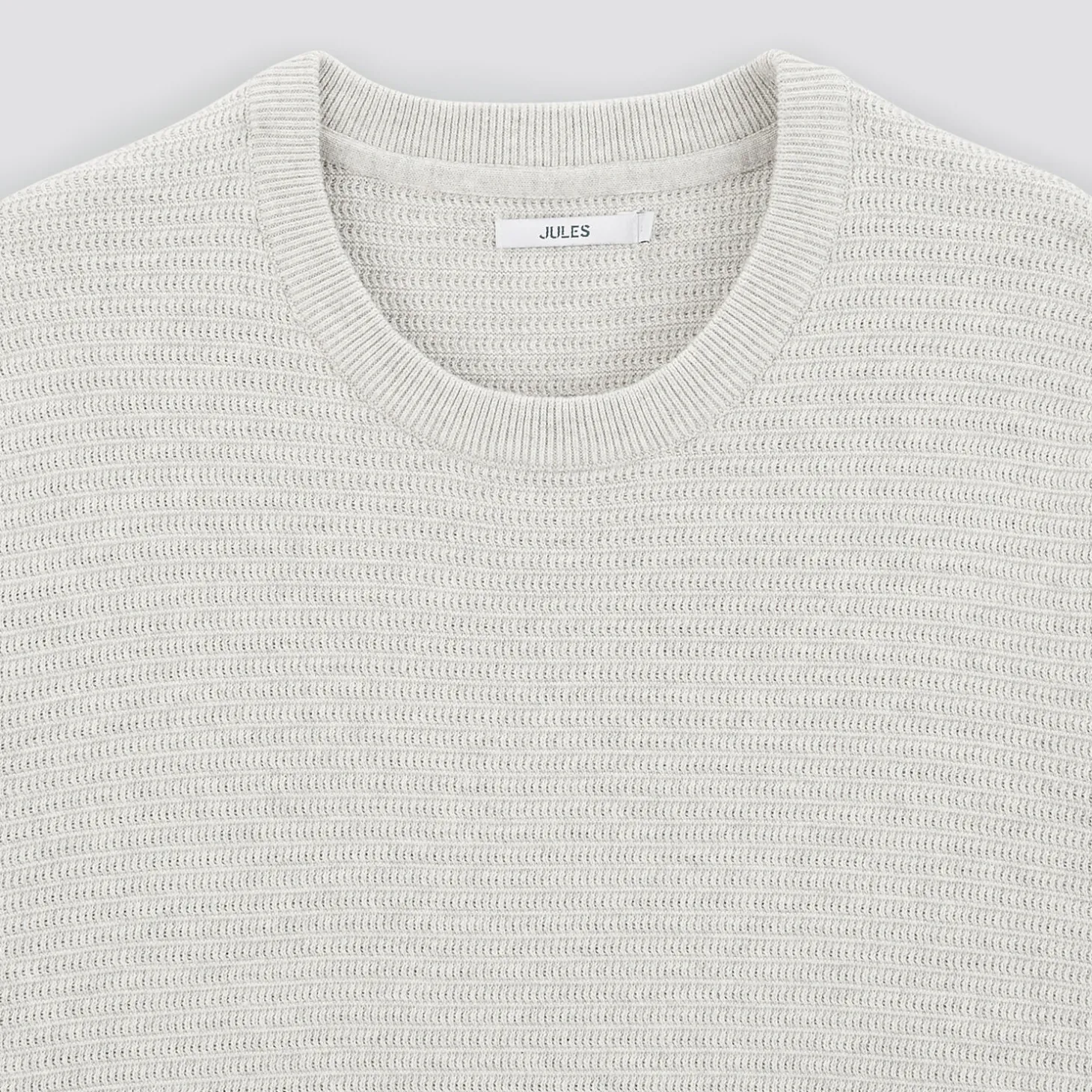 Discount Trui met ronde hals, textuurstof Trui