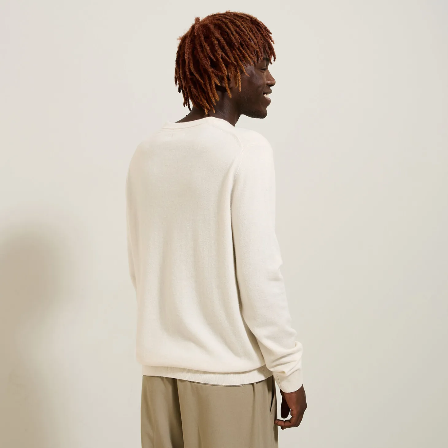 New Trui met ronde hals van merinos/kasjmiermix Trui