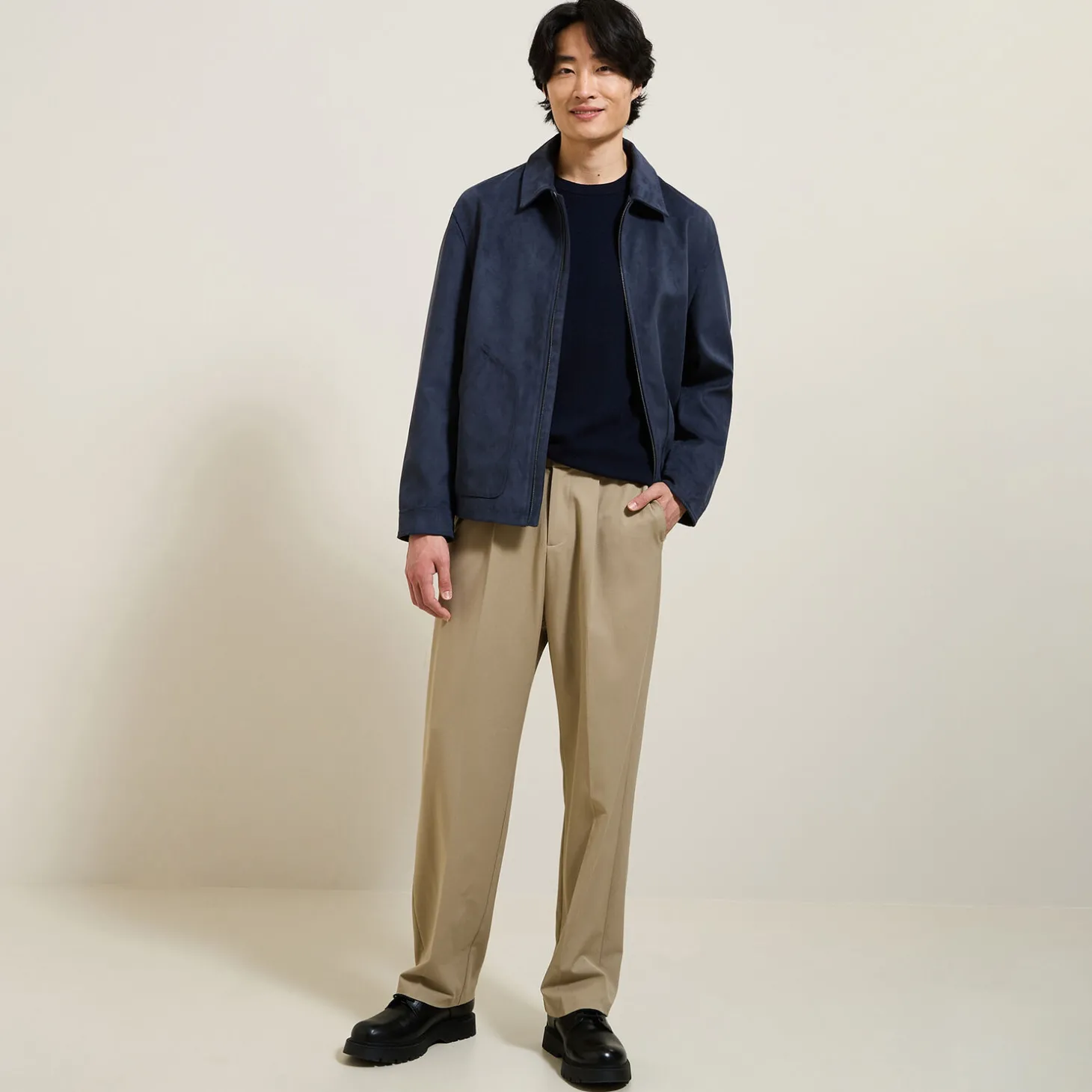 Fashion Trui met ronde hals van merinos/kasjmiermix Trui