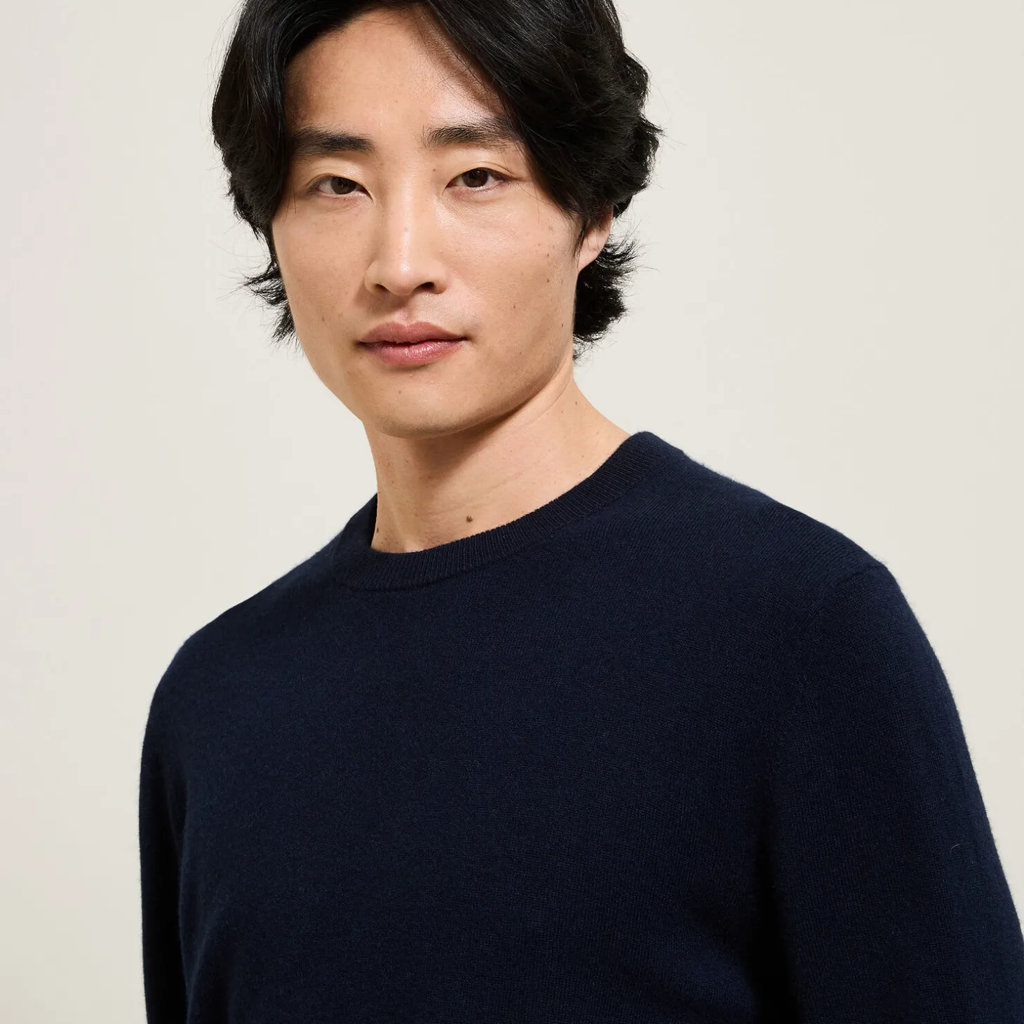 Fashion Trui met ronde hals van merinos/kasjmiermix Trui