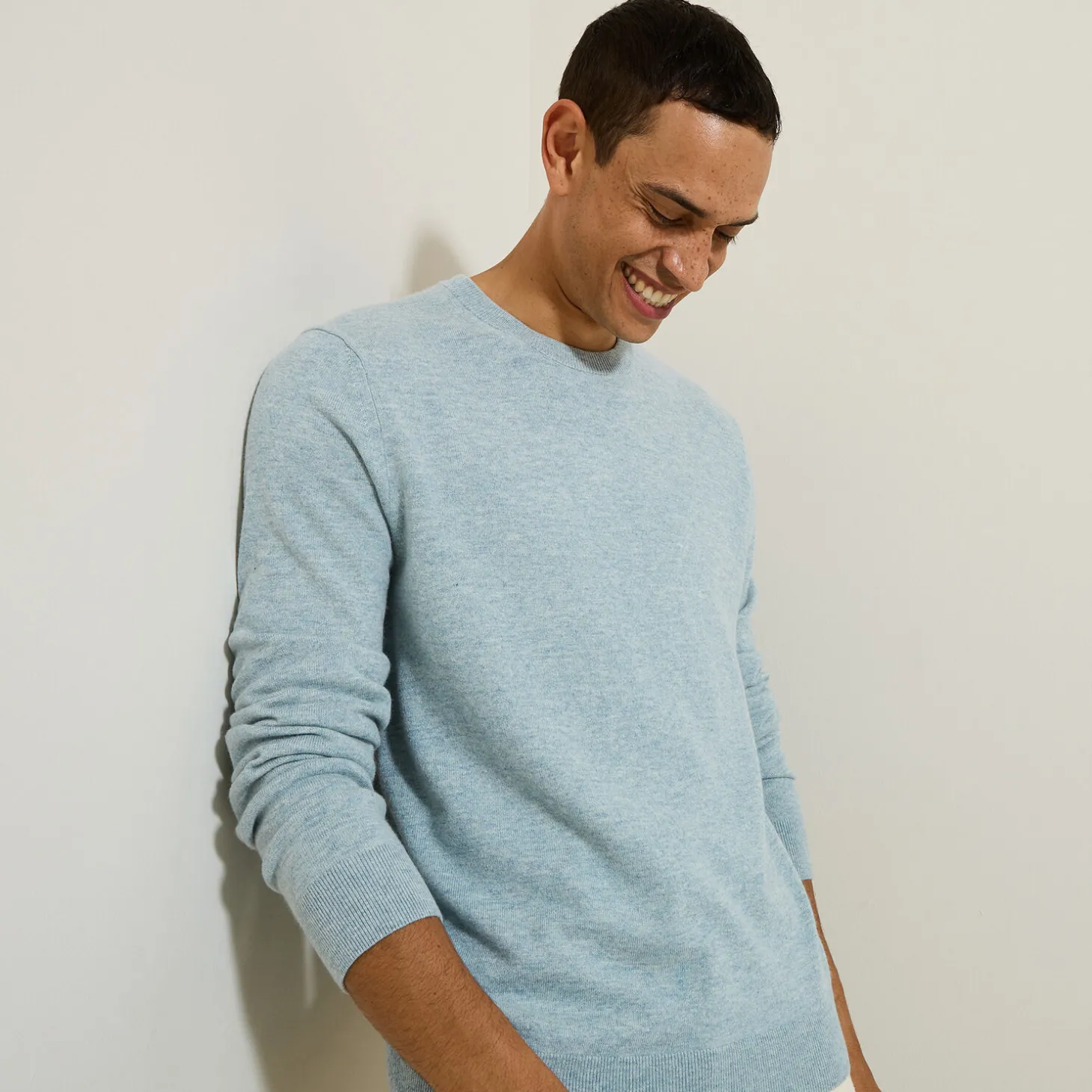 Hot Trui met ronde hals van merinos/kasjmiermix Trui