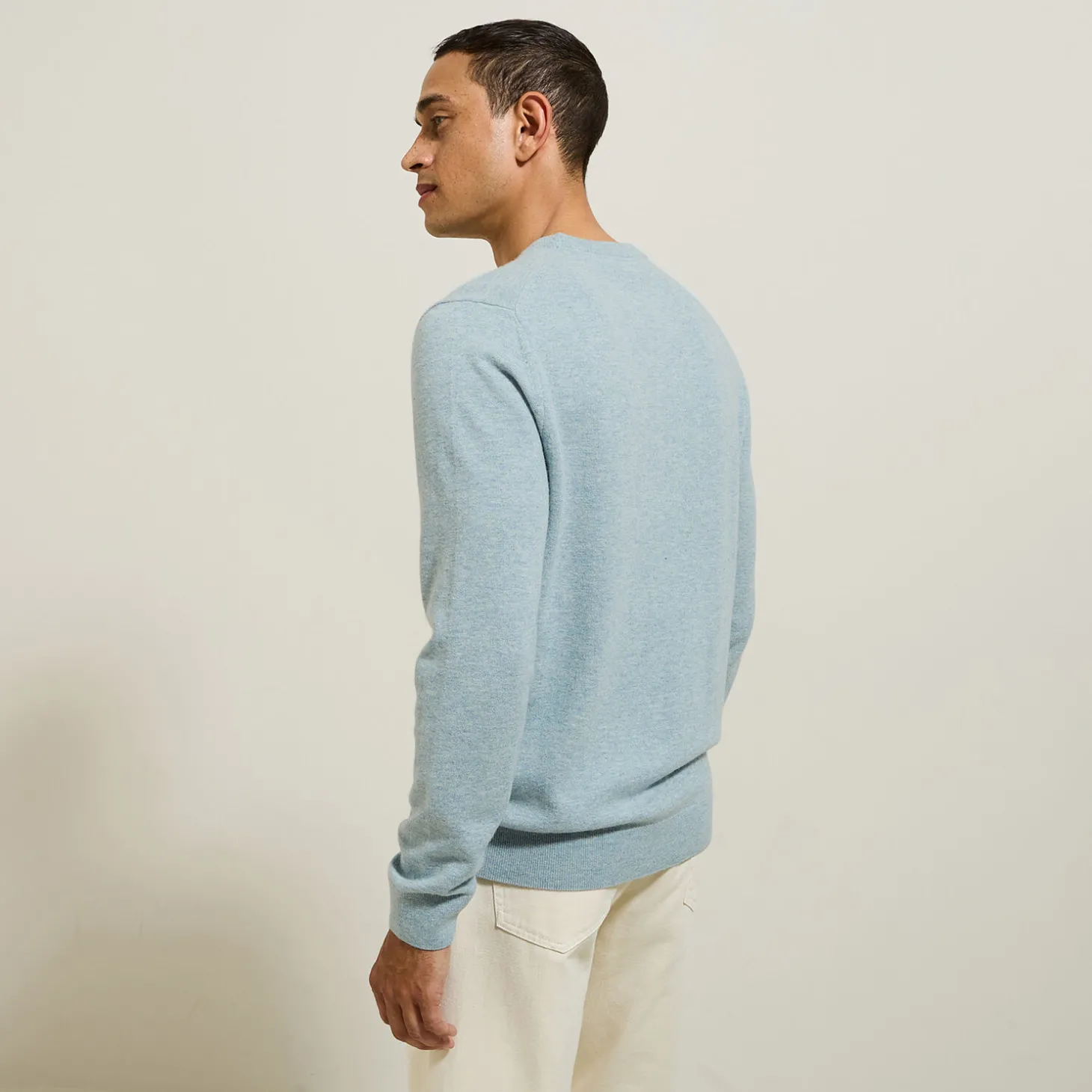 Hot Trui met ronde hals van merinos/kasjmiermix Trui