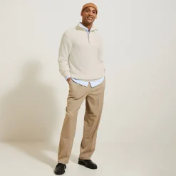 Store Trui met truckerskraag in ribsteek Trui