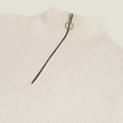 Store Trui met truckerskraag in ribsteek Trui