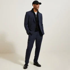 Clearance Trui met truckerskraag in ribsteek Trui