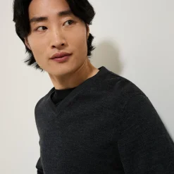 Best Trui met V-kraag in merinoswol Trui