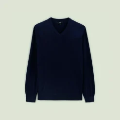 New Trui met V-kraag in merinoswol Trui