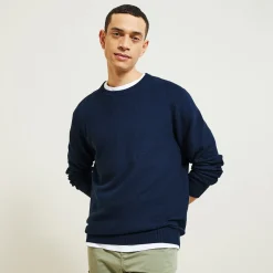 Cheap Trui ronde hals, micro honingraat weefpatroon Trui