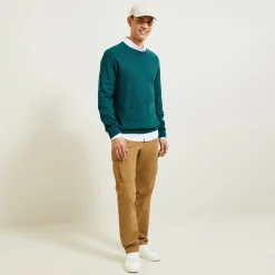 Cheap Trui ronde hals, micro honingraat weefpatroon Trui