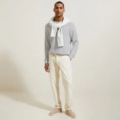 Clearance Trui ronde hals, micro honingraat weefpatroon Trui