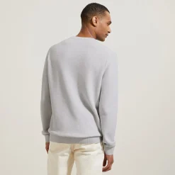 Clearance Trui ronde hals, micro honingraat weefpatroon Trui