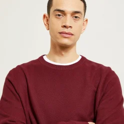 Cheap Trui ronde hals, micro honingraat weefpatroon Trui