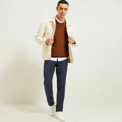 Discount Trui ronde hals, micro honingraat weefpatroon Trui