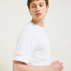 Outlet T-shirt aangebrachte landschap-print T-shirt