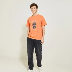 Best T-shirt aangebrachte print vooraan T-shirt