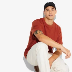 Best Sale T-shirt in badstof met ronde hals T-shirt