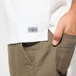 Cheap T-shirt in badstof met ronde hals T-shirt