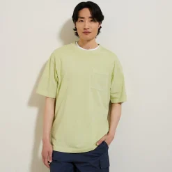 Outlet T-shirt in katoen met borstzakje T-shirt