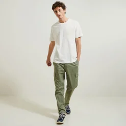 Best Sale T-shirt in reliëfstof met macramédetailsn T-shirt