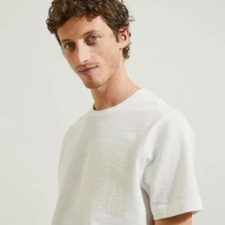 Best Sale T-shirt in reliëfstof met macramédetailsn T-shirt