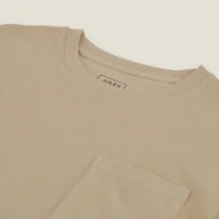 New T-shirt in textuurstof met ronde hals T-shirt