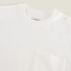 Online T-shirt in textuurstof met ronde hals T-shirt