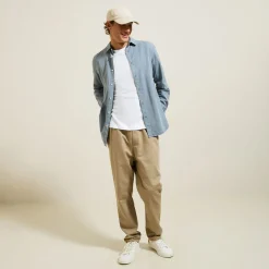 Cheap T-shirt Made in France met ronde hals T-shirt