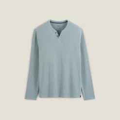 Online T-shirt met knooplijst en lange mouwen T-shirt