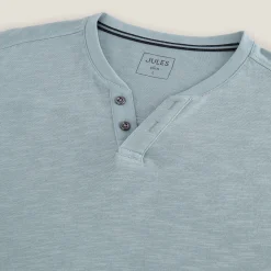 Online T-shirt met knooplijst en lange mouwen T-shirt