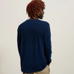 Shop T-shirt met knooplijst en lange mouwen T-shirt