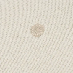 Store T-shirt met microstrepen en borduursel op de borst T-shirt