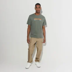 Hot T-shirt met ronde hals en willekeurige print T-shirt