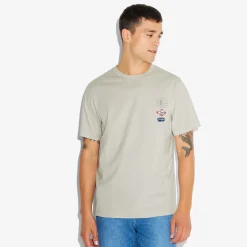 Outlet T-shirt met ronde hals en willekeurige print T-shirt