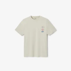 Outlet T-shirt met ronde hals en willekeurige print T-shirt