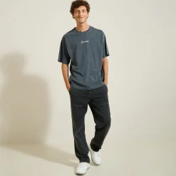 Outlet T-shirt met ronde hals en print T-shirt