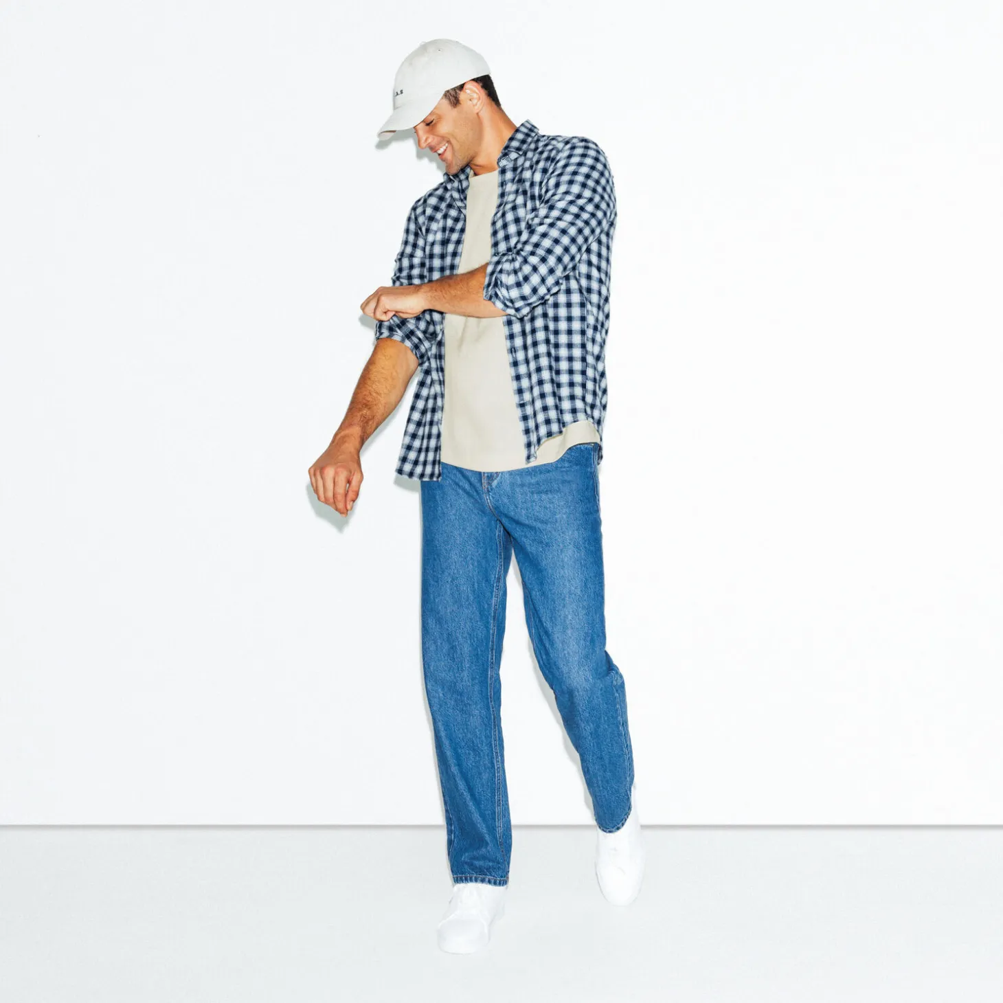 Cheap T-shirt met ronde hals in reliëfstof T-shirt