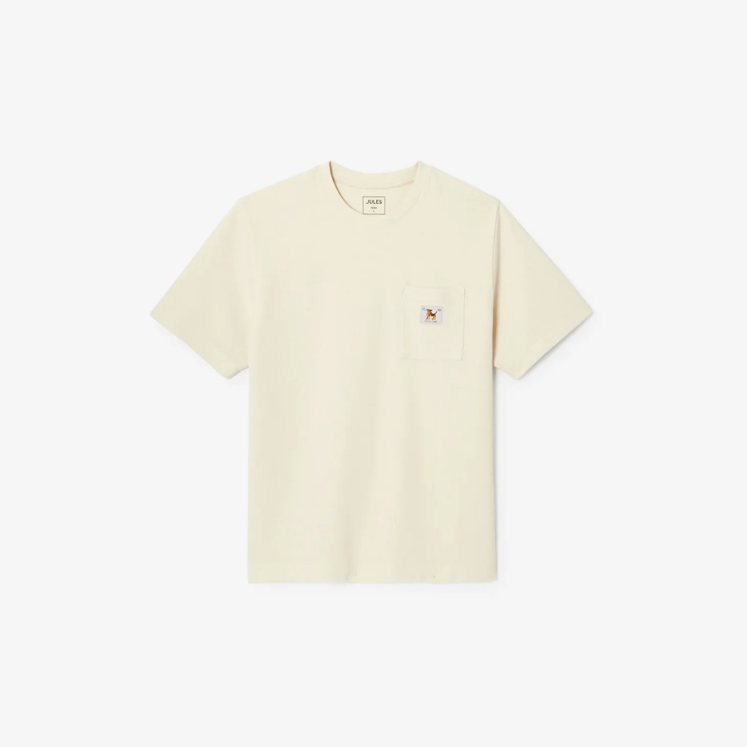 Cheap T-shirt met ronde hals in reliëfstof T-shirt