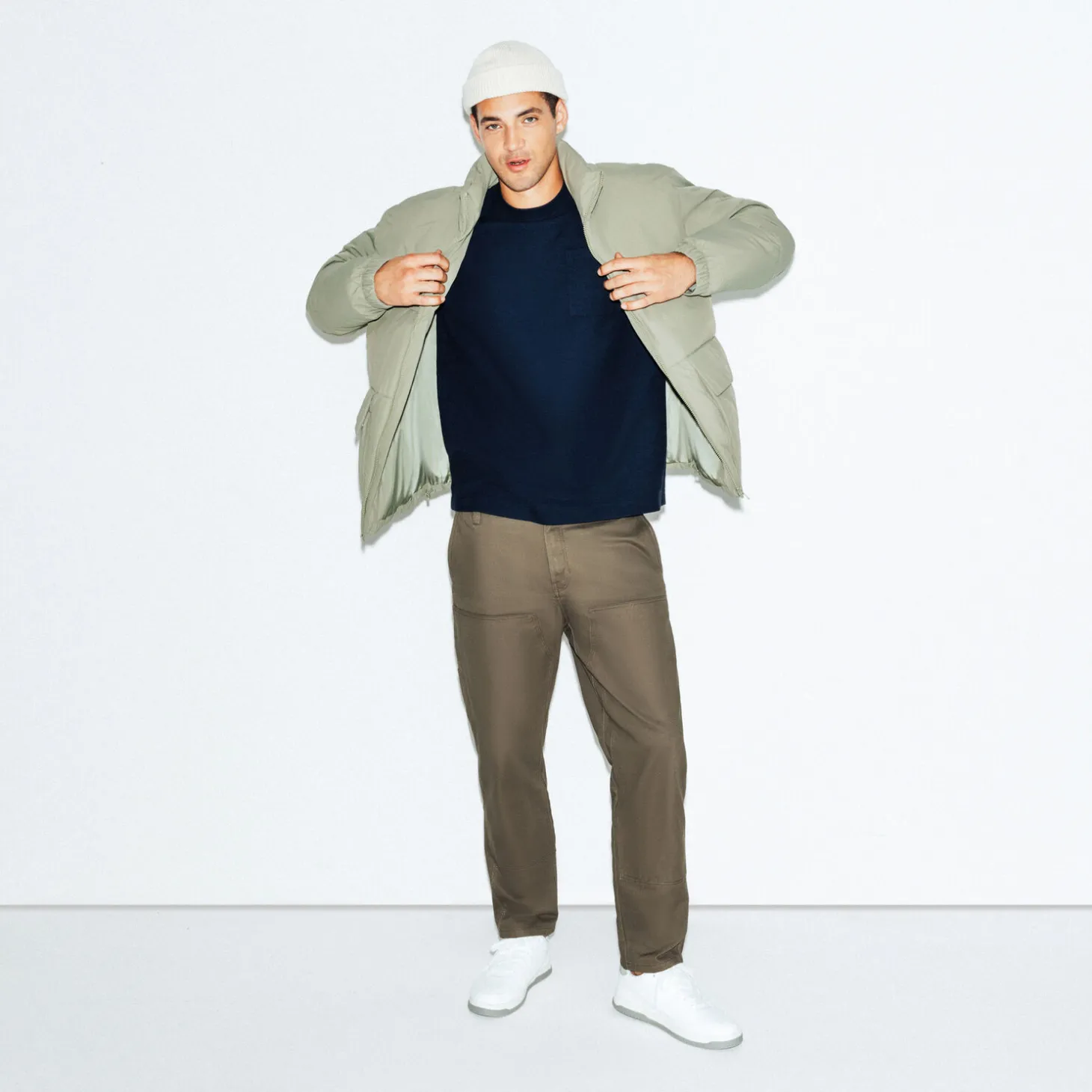 Best T-shirt met ronde hals in reliëfstof T-shirt