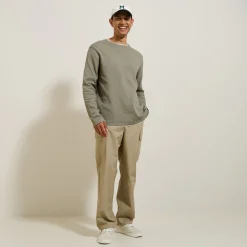 Store T-shirt met ronde hals in fantasiestof T-shirt