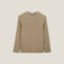 Cheap T-shirt met ronde hals in fantasiestof T-shirt