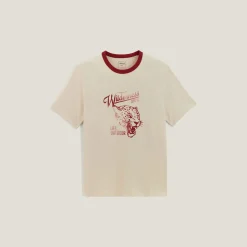 New T-shirt met ronde hals, print en contrasterende ve T-shirt