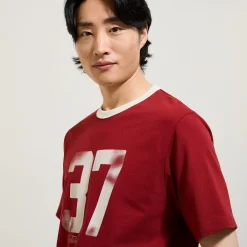 Shop T-shirt met ronde hals, print en contrasterende ve T-shirt