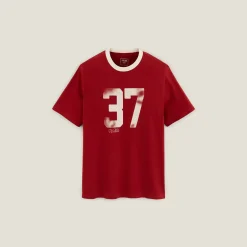 Shop T-shirt met ronde hals, print en contrasterende ve T-shirt