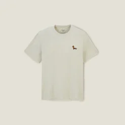 Store T-shirt van gemêleerd katoenen met ronde hals, ka T-shirt