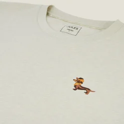 Store T-shirt van gemêleerd katoenen met ronde hals, ka T-shirt