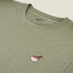 Flash Sale T-shirt van gemêleerd katoenen met ronde hals, ka T-shirt