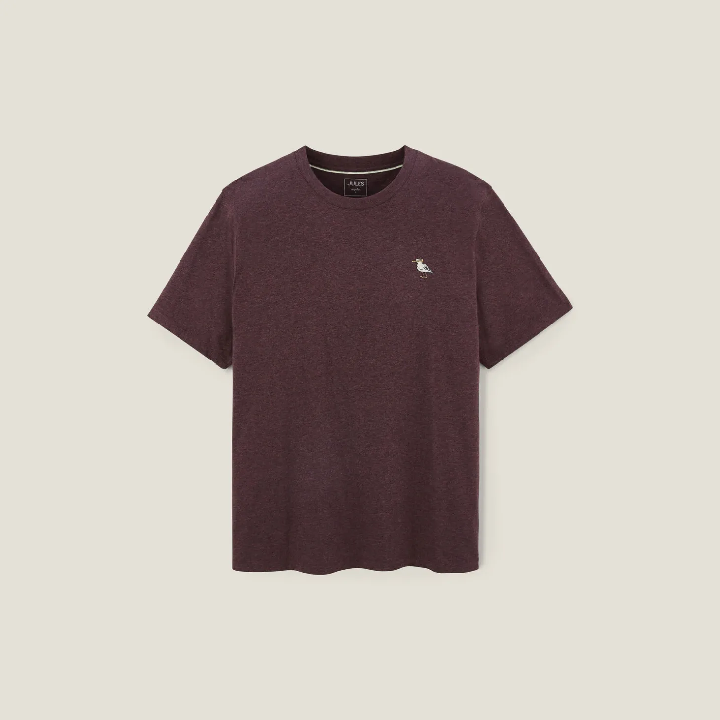 Cheap T-shirt van gemêleerd katoenen met ronde hals, ka T-shirt