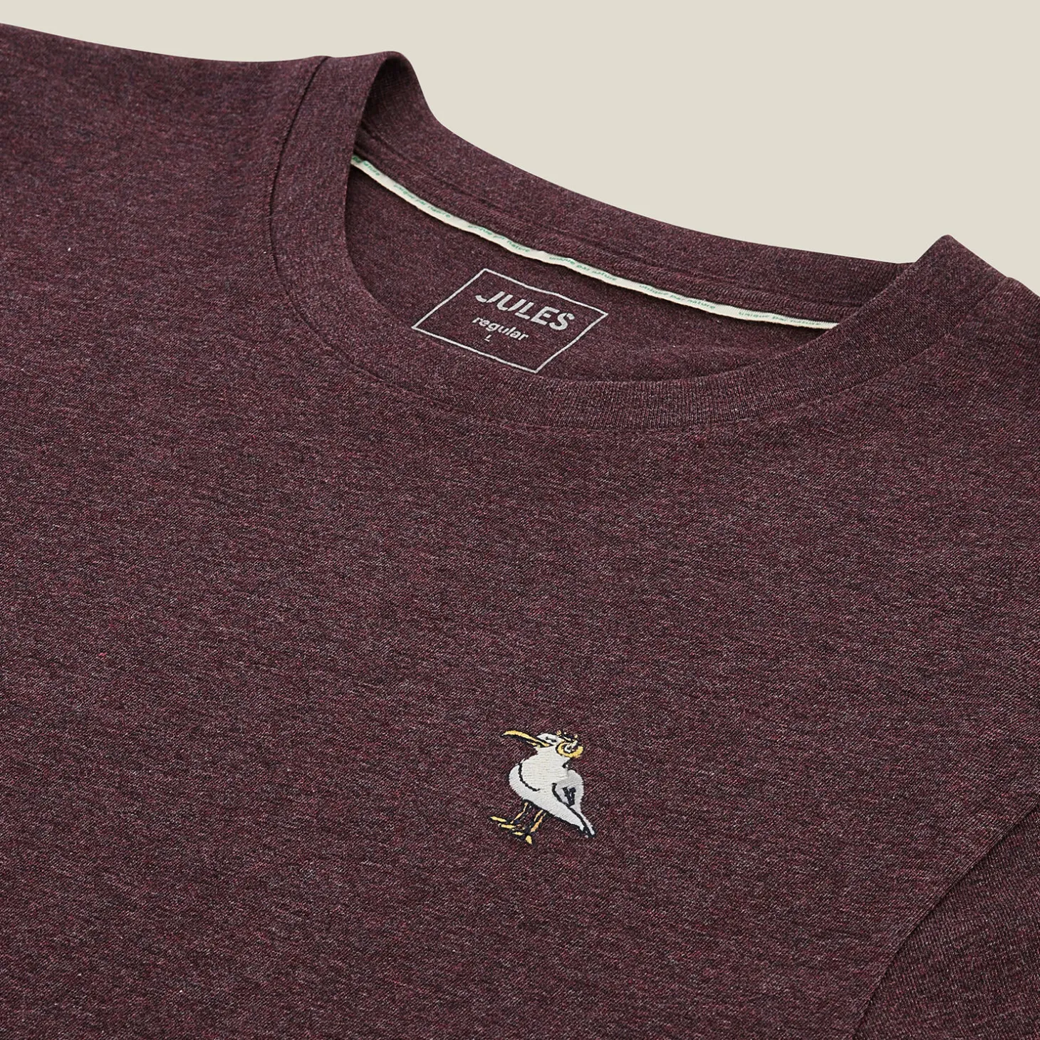 Cheap T-shirt van gemêleerd katoenen met ronde hals, ka T-shirt