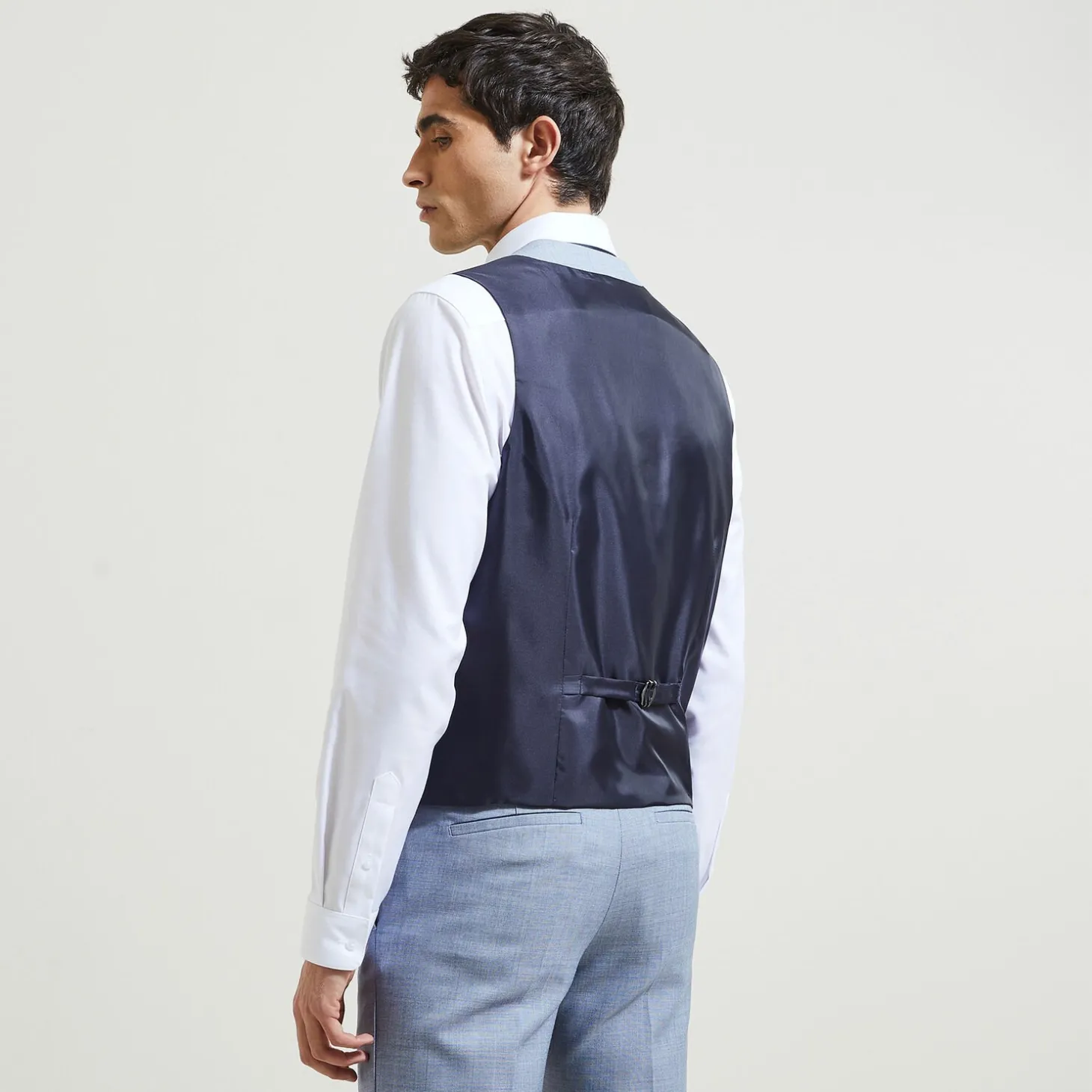 Outlet Tweekleurig slim kostuumgilet Kostuumgilet